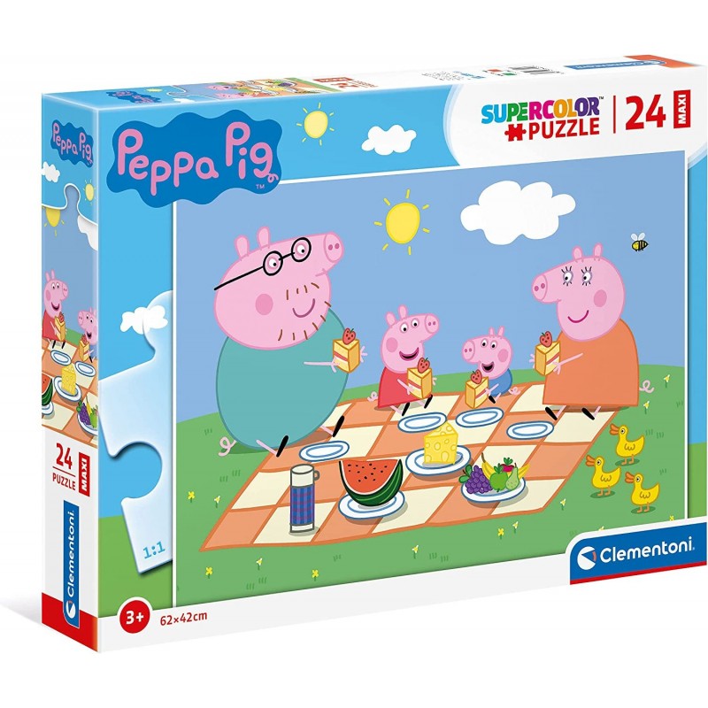 Clementoni Peppa Pig Supercolor Puzzle 24 Pezzi