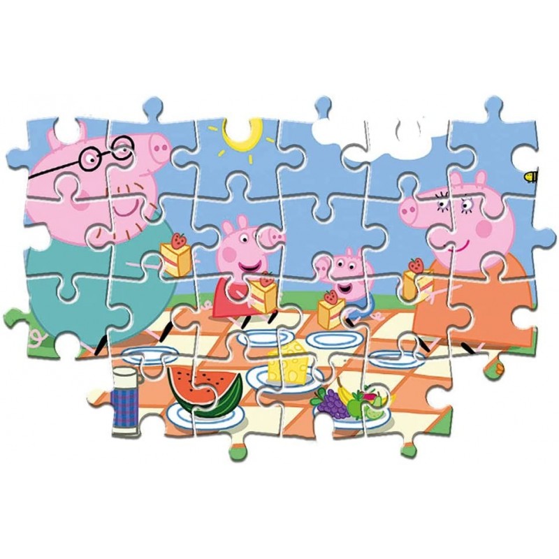 Clementoni Peppa Pig Supercolor Puzzle 24 Pezzi