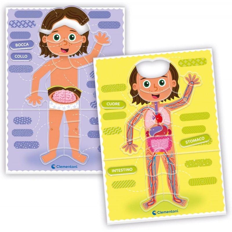 Clementoni Sapientino Montessori - Il Corpo Umano - Gioco Montessori 4 Anni, Gioco Educativo Per Conoscere Corpo Umano