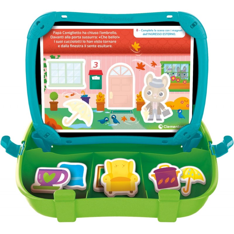 Clementoni Sapientino Valigetta Magnetica Casetta Montessori - Gioco Educativo Montessori 2 Anni Per Imparare Nuove Parole