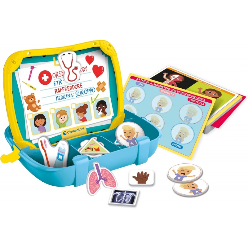 Clementoni Sapientino Valigetta Magnetica Del Dottore - Gioco Educativo 4 Anni Per Imparare Nuove Parole