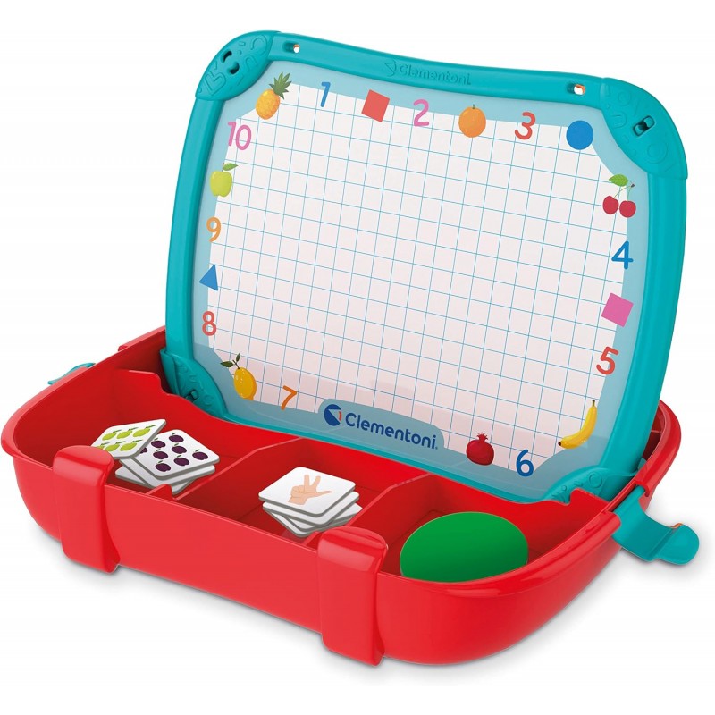 Clementoni Sapientino - Valigetta Magnetica Numeri E Forme, Gioco Educativo Per Bambini 3-6 Anni, Apprendimento Matematica