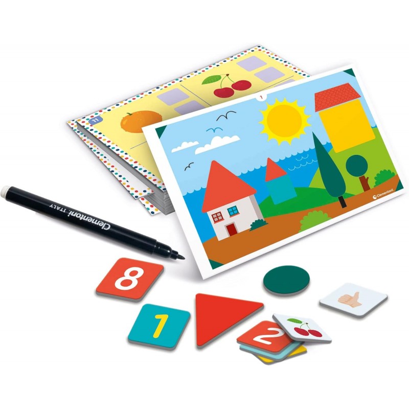 Clementoni Sapientino - Valigetta Magnetica Numeri E Forme, Gioco Educativo Per Bambini 3-6 Anni, Apprendimento Matematica