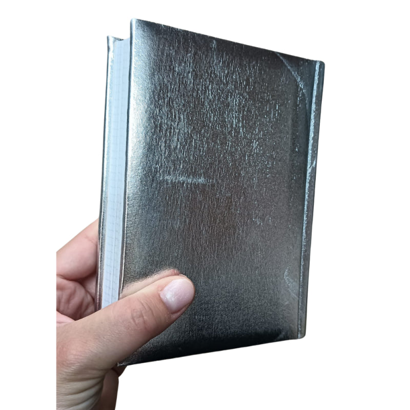 Comix 2024-2025. Agenda 16 Mesi Mini Special Edition Lycra Silver, 11,5x16h Cm