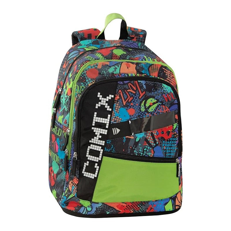 Comix Bright - Zaino Scuola Con Ampi Scomparti, Chiusura A Zip E Spallacci Regolabili, 32x43hx23 Cm, 31 L