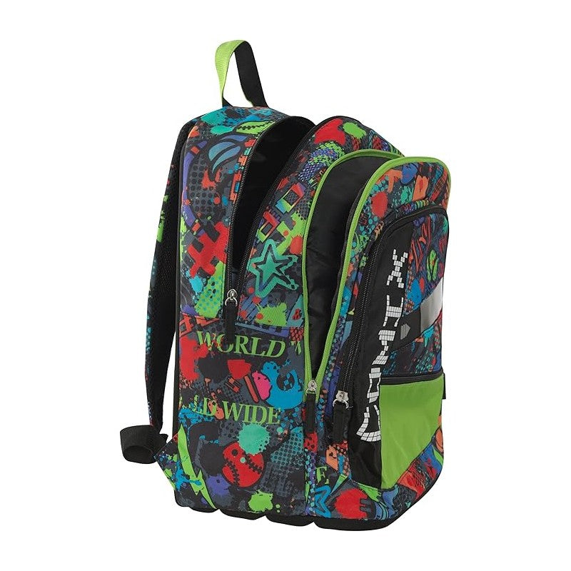 Comix Bright - Zaino Scuola Con Ampi Scomparti, Chiusura A Zip E Spallacci Regolabili, 32x43hx23 Cm, 31 L