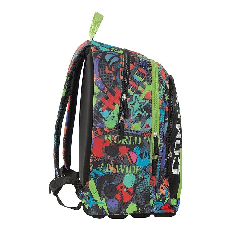 Comix Bright - Zaino Scuola Con Ampi Scomparti, Chiusura A Zip E Spallacci Regolabili, 32x43hx23 Cm, 31 L