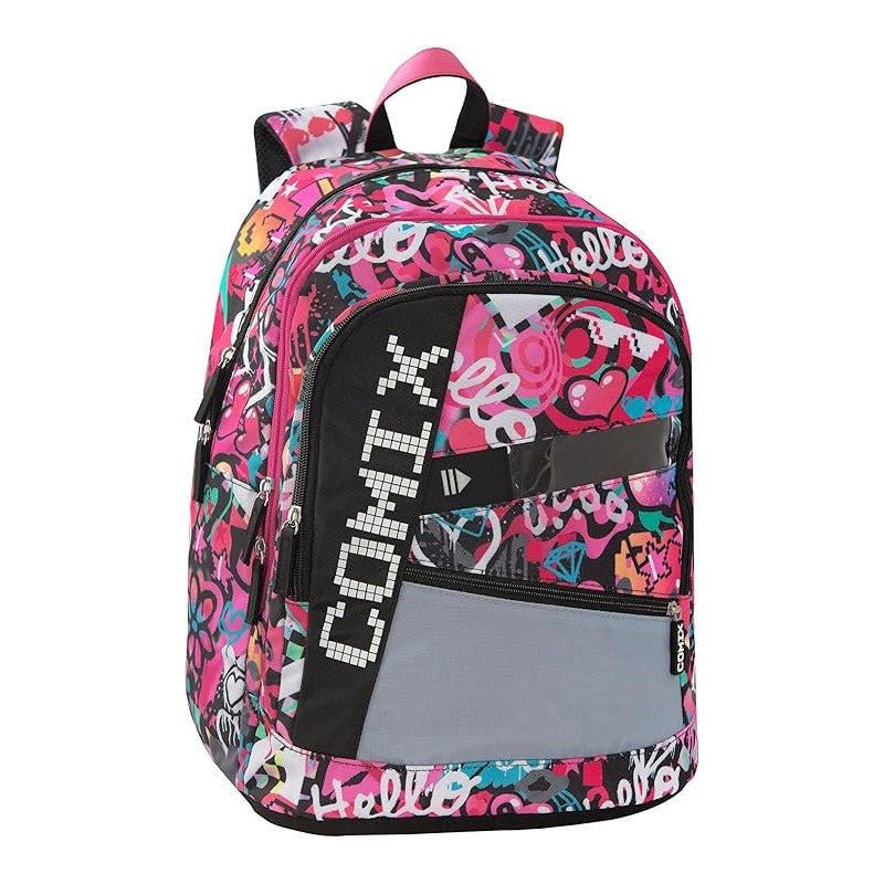 Comix Bright - Zaino Scuola Con Ampi Scomparti, Chiusura A Zip E Spallacci Regolabili, 32x43hx23 Cm, 31 L