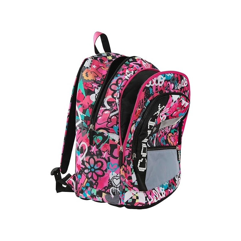 Comix Bright - Zaino Scuola Con Ampi Scomparti, Chiusura A Zip E Spallacci Regolabili, 32x43hx23 Cm, 31 L