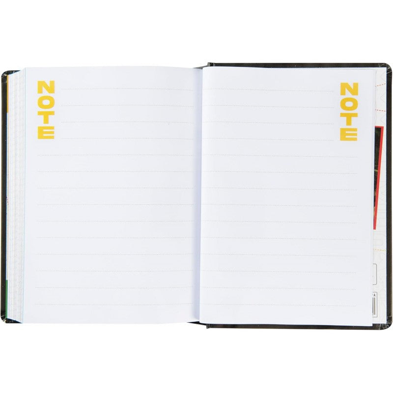 Comix - Diario Mignon Plus Giornaliero 16 Mesi, 2024-2025 Con Copertina Rigida, 9x12.5h Cm, Nero