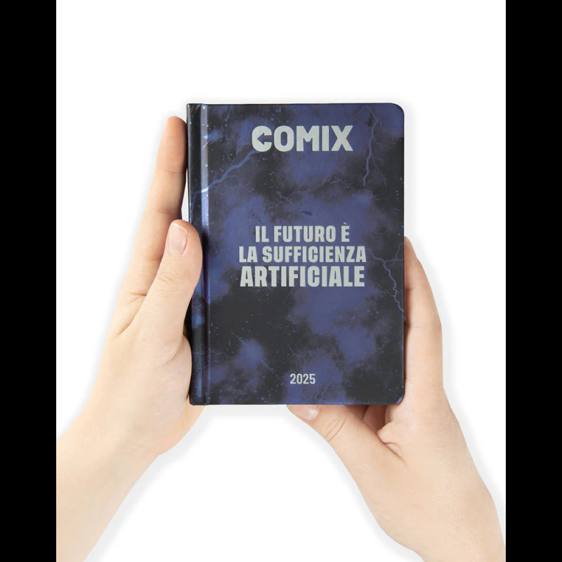 Comix - Diario Scuola 2024-2025 Mignon Giornaliero, Con Copertina Rigida, Ideale Per La Scuola Superiore, 9x12.5h Cm, Blu