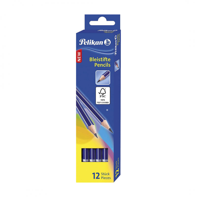 Confezione 12 Matite Pelikan Punta 2b Senza Gommino