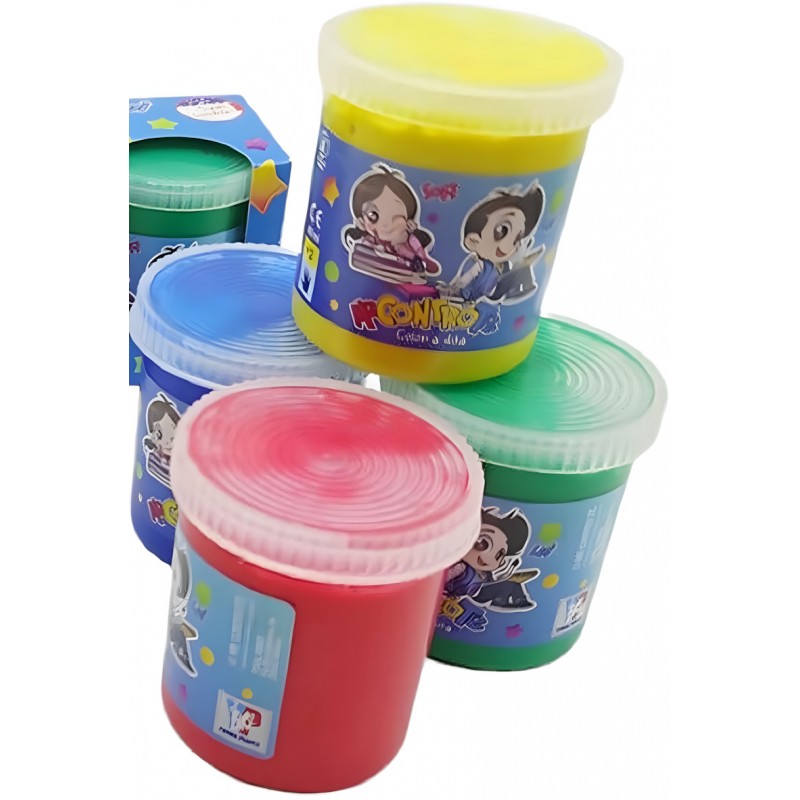 Confezione 4 Tempere A Dita Me Contro Te