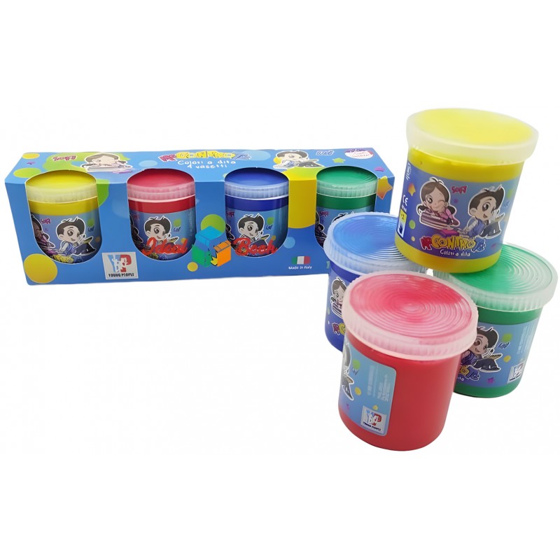 Confezione 4 Tempere A Dita Me Contro Te