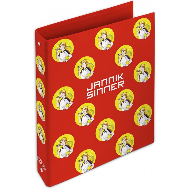 Confezione 5 Cartelle Ad Anelli, Jannik Sinner By Pigna