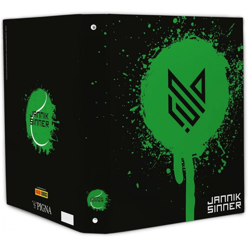Confezione 5 Cartelle Ad Anelli, Jannik Sinner By Pigna