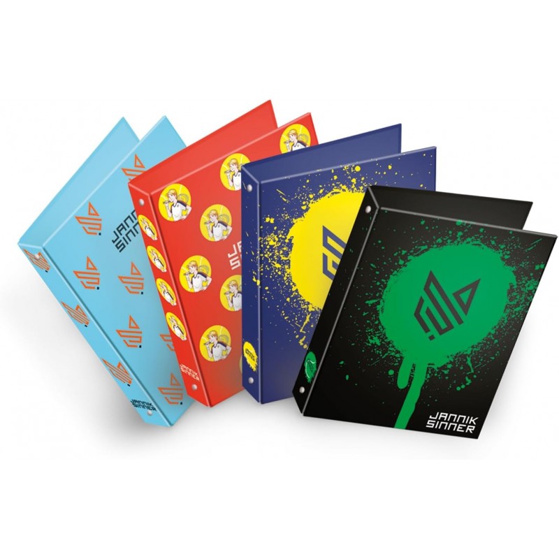 Confezione 5 Cartelle Ad Anelli, Jannik Sinner By Pigna
