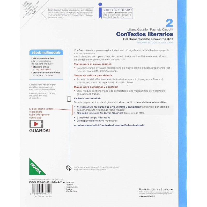 Contextos Literarios Vol. 2. Per Le Scuole Superiori. Con E-book. Con Espansione Online [lingua Spagnola]
