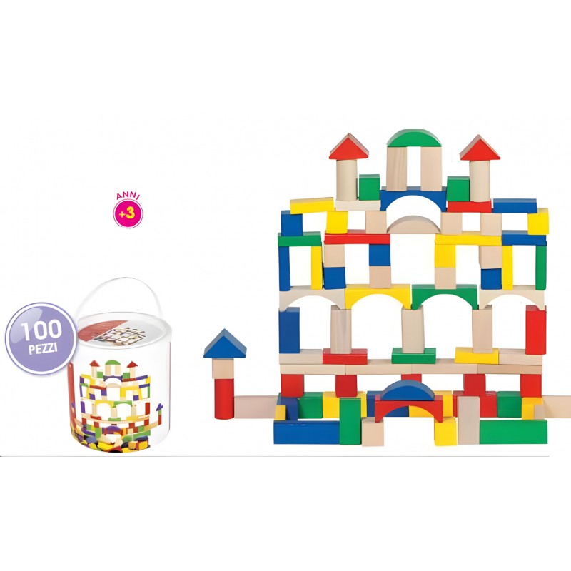 Costruzioni In Legno 100 Pezzi - Cwr 58669