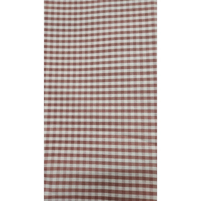 Cotone A Quadri Piccoli - Rosa