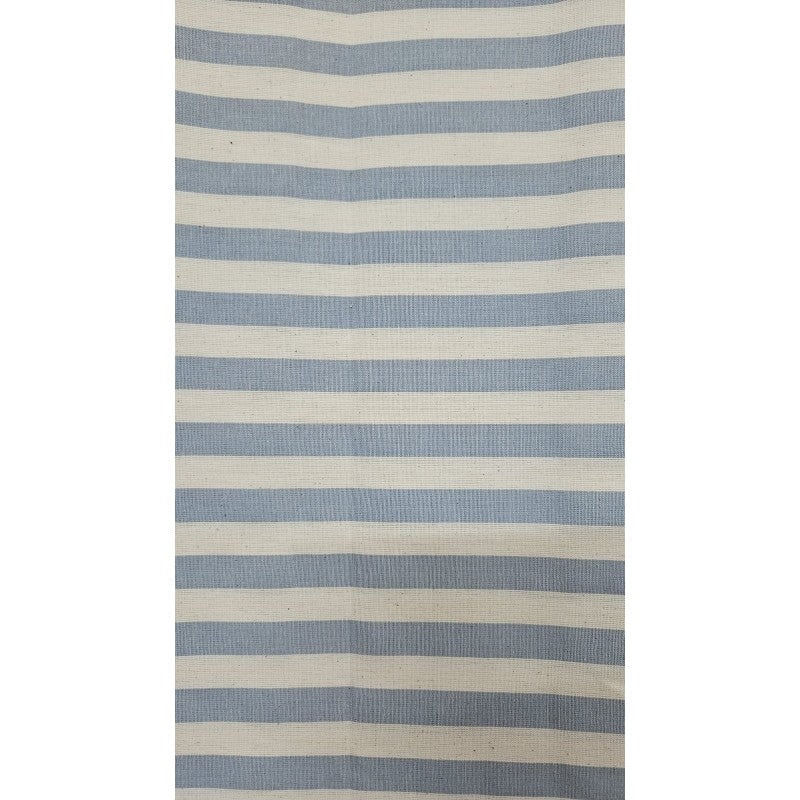Cotone A Righe Grandi - Azzurro