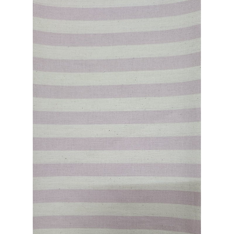 Cotone A Righe Grandi - Rosa