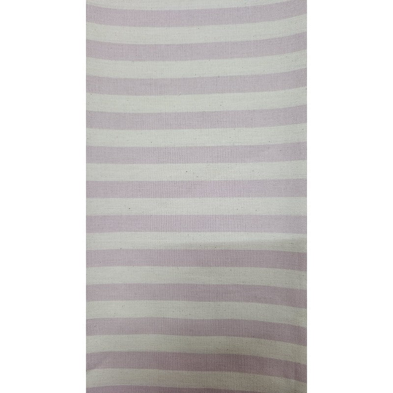 Cotone A Righe Grandi - Rosa