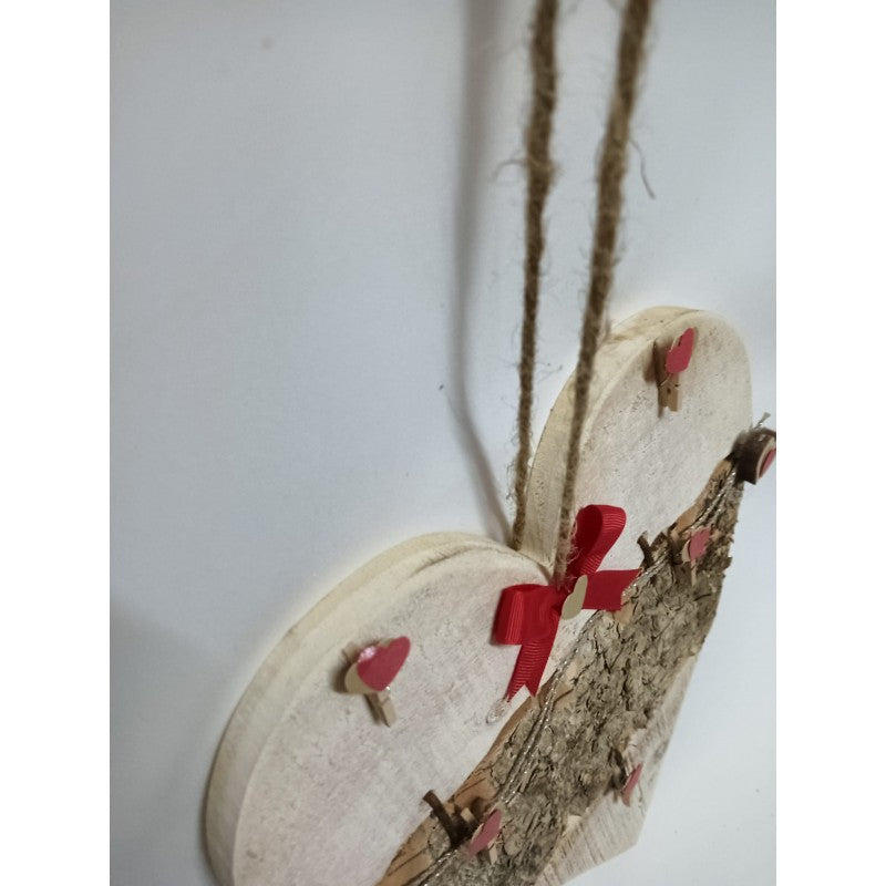 Cuore In Legno Con Foto Personalizzabile