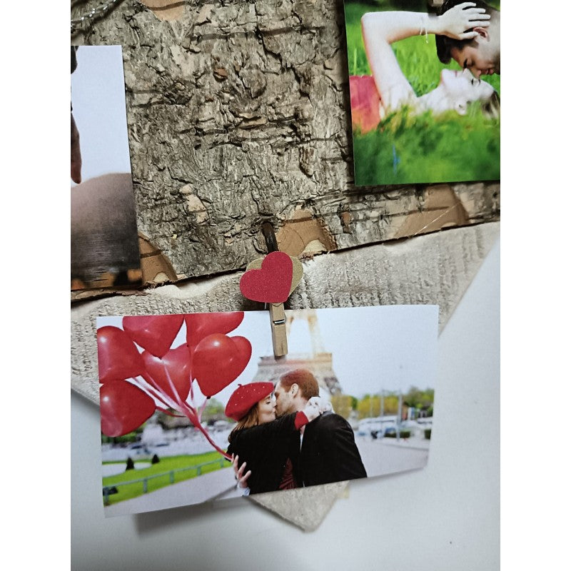 Cuore In Legno Con Foto Personalizzabile