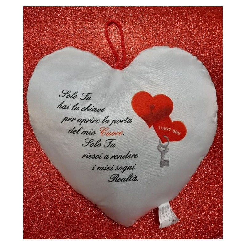 Cuscino Cuore Con Frase D'amore - 1