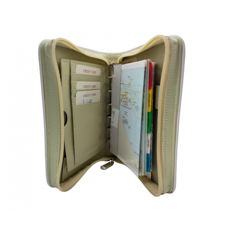 Custodia Agenda Fulltime Con Scomparti Organizzati - Beige