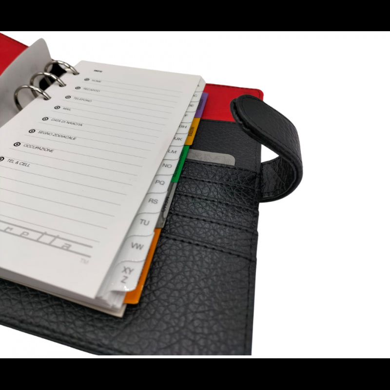 Custodia Agenda Lambretta – Nero / Rosso