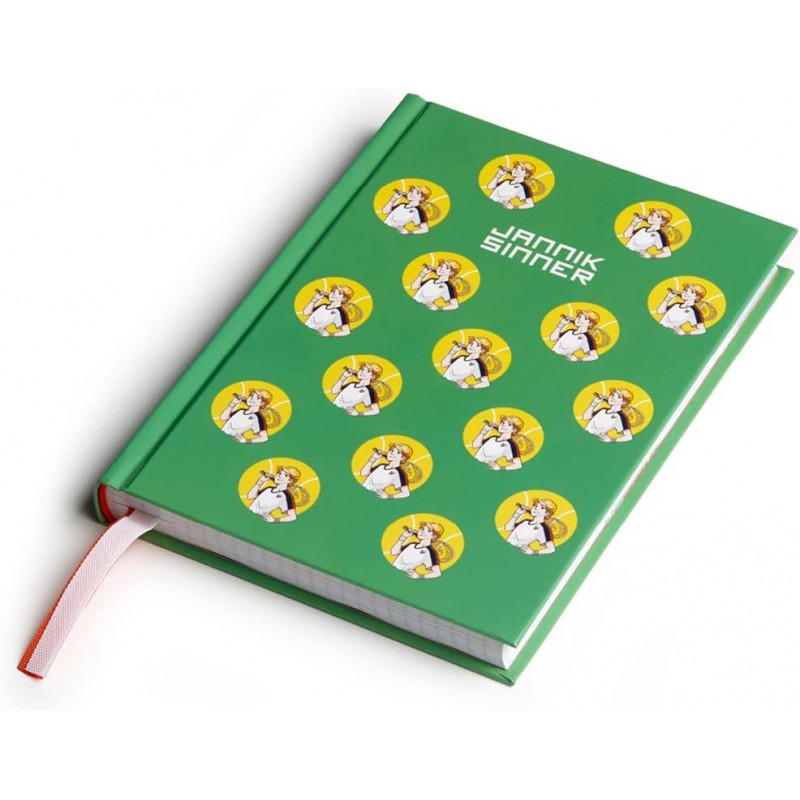 Diario 9 Mesi Jannik Sinner, Nero/verde