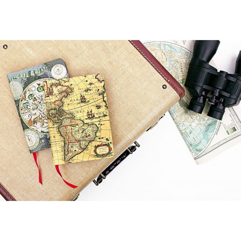 Diario A Copertina Rigida Planisfero Celeste | Bianco | Midi - Paperblanks