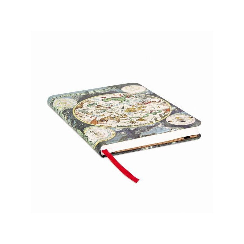 Diario A Copertina Rigida Planisfero Celeste | Bianco | Midi - Paperblanks