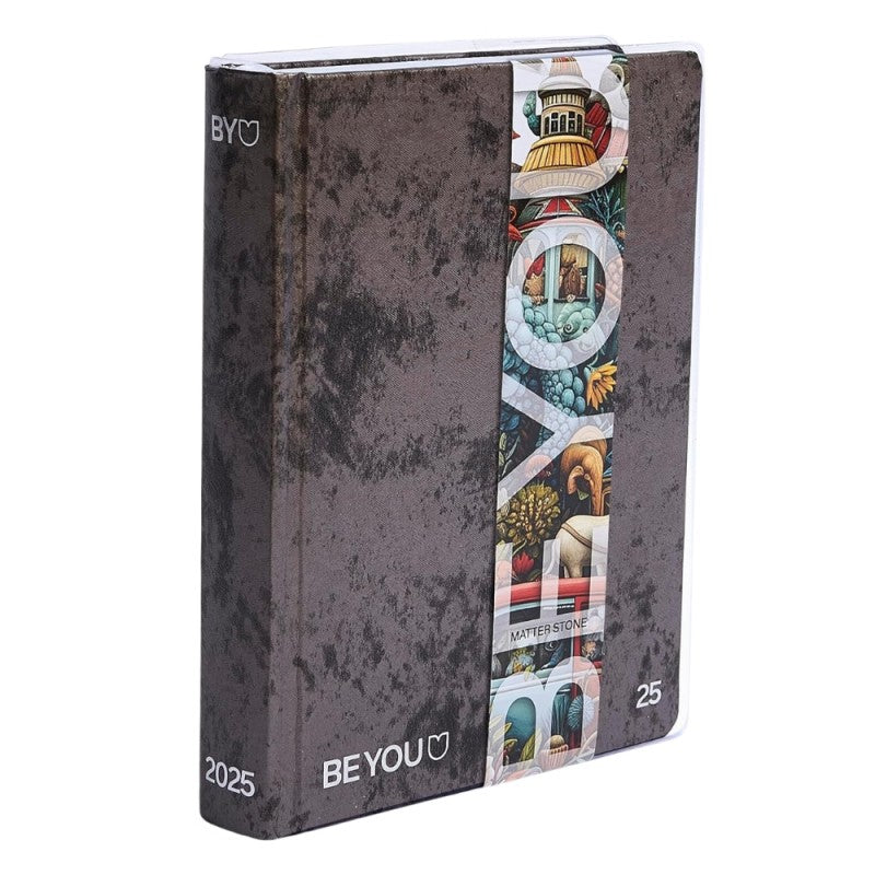 Diario Datato Be You Easy Matter Stone 2024/2025 12 Mesi