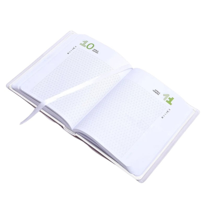 Diario Datato Be You Easy Total White 2024/2025 12 Mesi