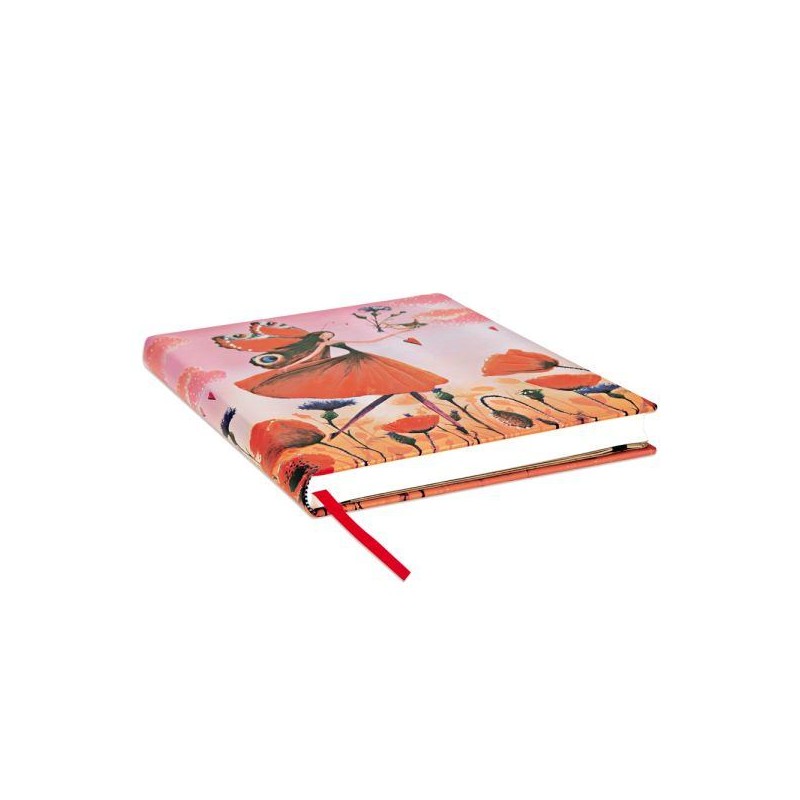 Diario Istantaneo Ultra Paperblanks Campo Di Papaveri, Collezione Mila Marquis 192 Pagine 120 Gr