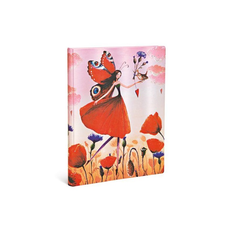 Diario Istantaneo Ultra Paperblanks Campo Di Papaveri, Collezione Mila Marquis 192 Pagine 120 Gr