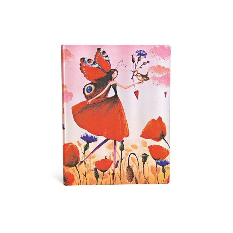 Diario Istantaneo Ultra Paperblanks Campo Di Papaveri, Collezione Mila Marquis 192 Pagine 120 Gr