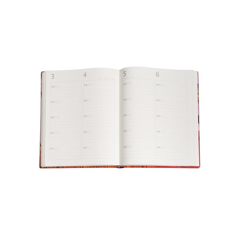 Diario Istantaneo Ultra Paperblanks Campo Di Papaveri, Collezione Mila Marquis 192 Pagine 120 Gr