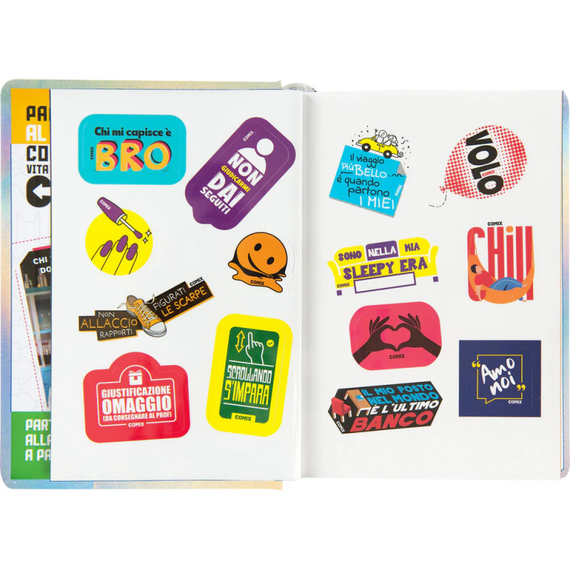 Diario Mini Comix 16 Mesi 2024/25 Giornaliero Holographic