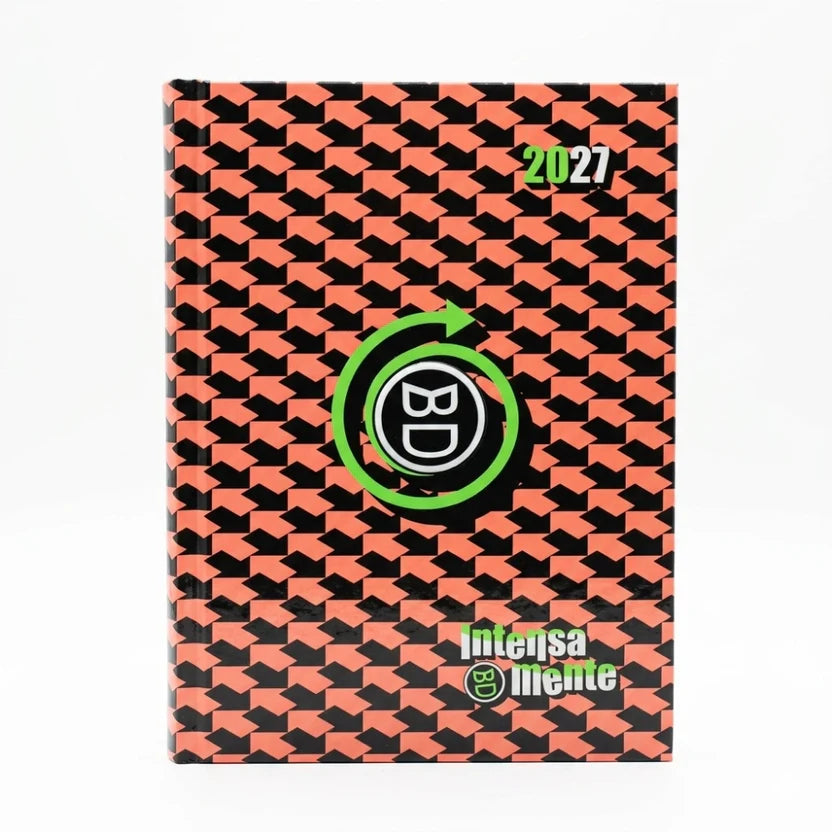 Diario Scuola Seven Bastardi Dentro 2027 Pocket – Optical Arrow Arancio Intensamente