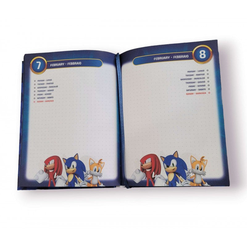 Diario Sonic E Friends Standard 10 Mesi - Non Datato