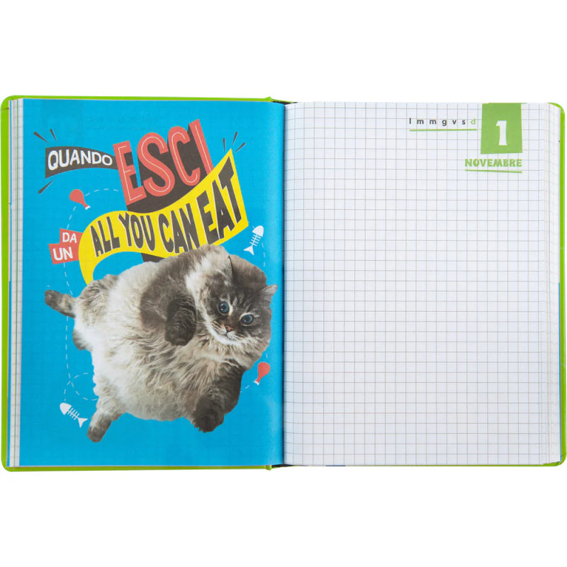 Diario Standard Comix Pets 12 Mesi 2024/25 Giornaliero Verde