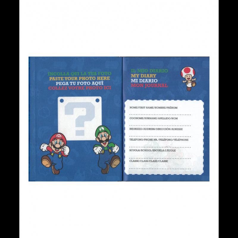 Diario Super Mario 10 Mesi - Non Datato