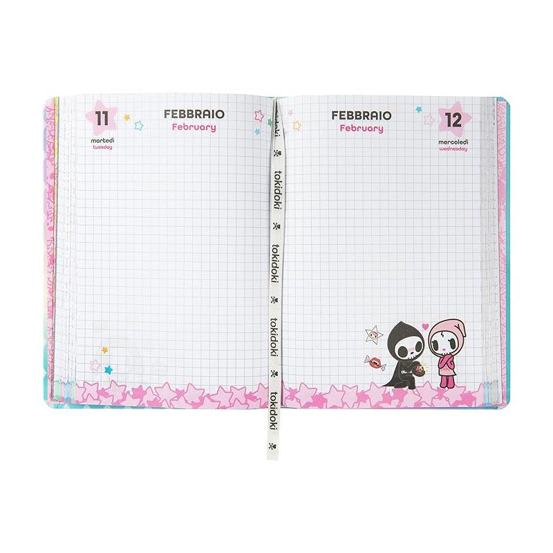 Diario Tokidoki Standard 2024-2025 Azzurro 13,5x18 Cm