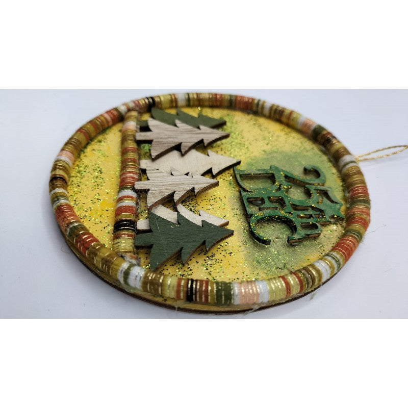 Disco Decorato A Mano - "25 Dicembre"