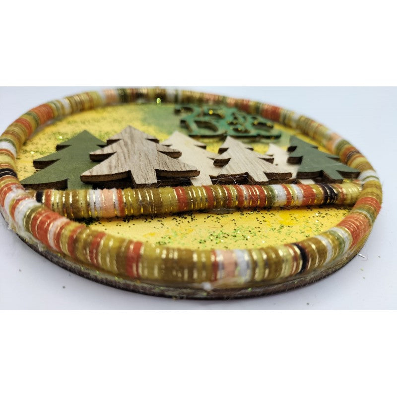 Disco Decorato A Mano - "25 Dicembre"