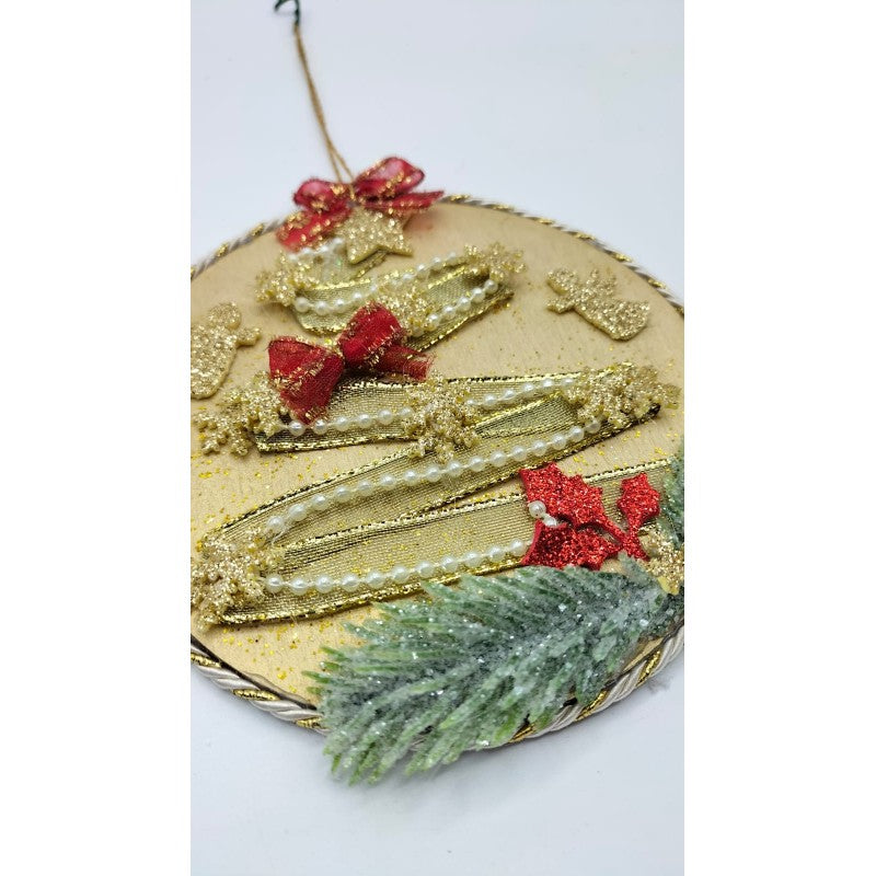 Disco Decorato A Mano - "l'albero Illuminato"